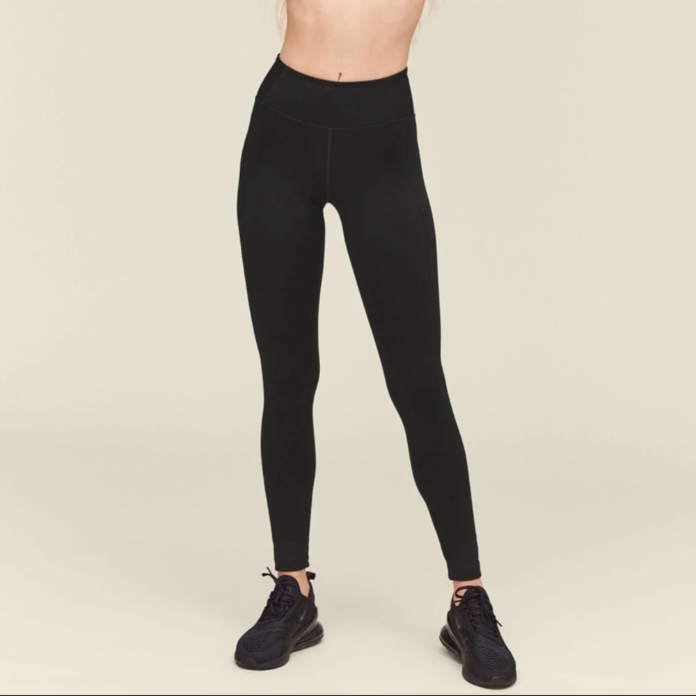 GIRLFRIEND COLLECTIVE Compression Mid-Rise Legging in Black Size Small